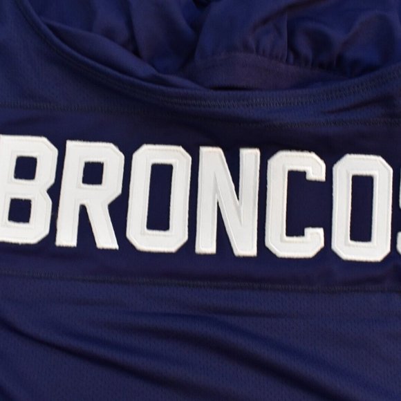 All Sport Couture NFL Womens Denver Broncos Wildkat Blue Shirt New With Tags - Picture 6 of 8